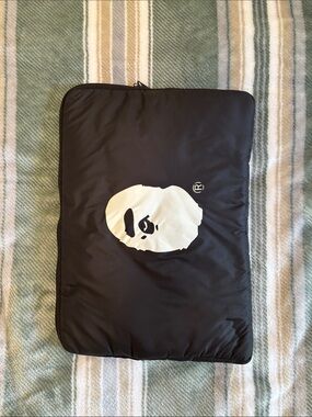 BAPE Laptop Sleeve with White Ape Logo
